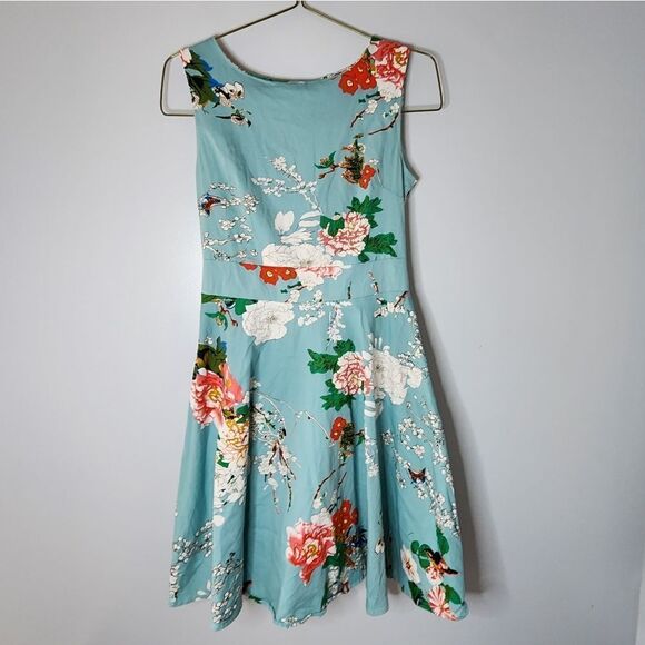 Aranee sleeveless dress floral summer women's size L - Picture 1 of 7
